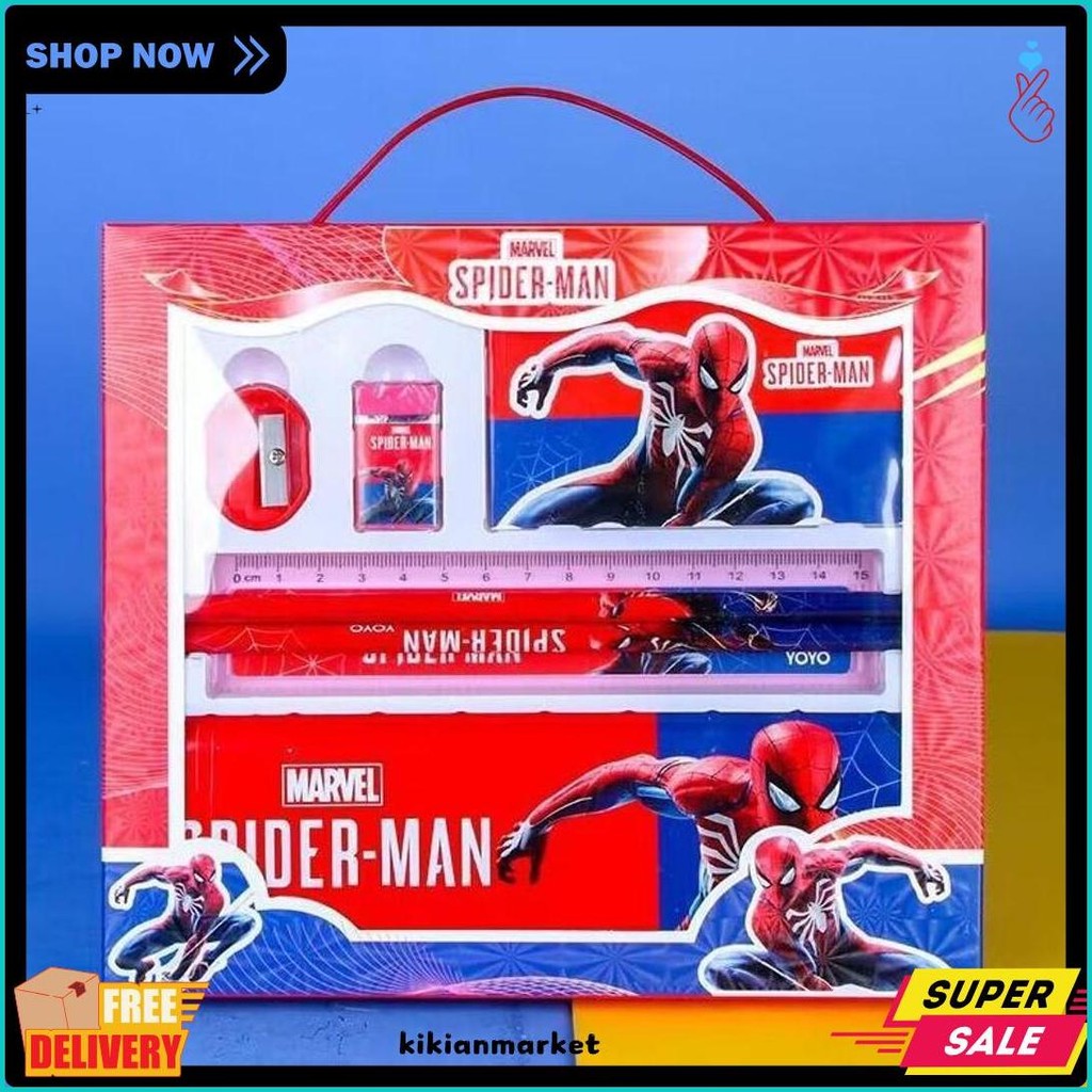 

Set Atk Gift Box Kids Anak Animal Bear Ocean Bunny Rabbit Car Spiderman Doraemon Penggaris Penghapus Rautan / 1 Set Pencil P15 Terlaris! Produk Ini Banyak Dicari