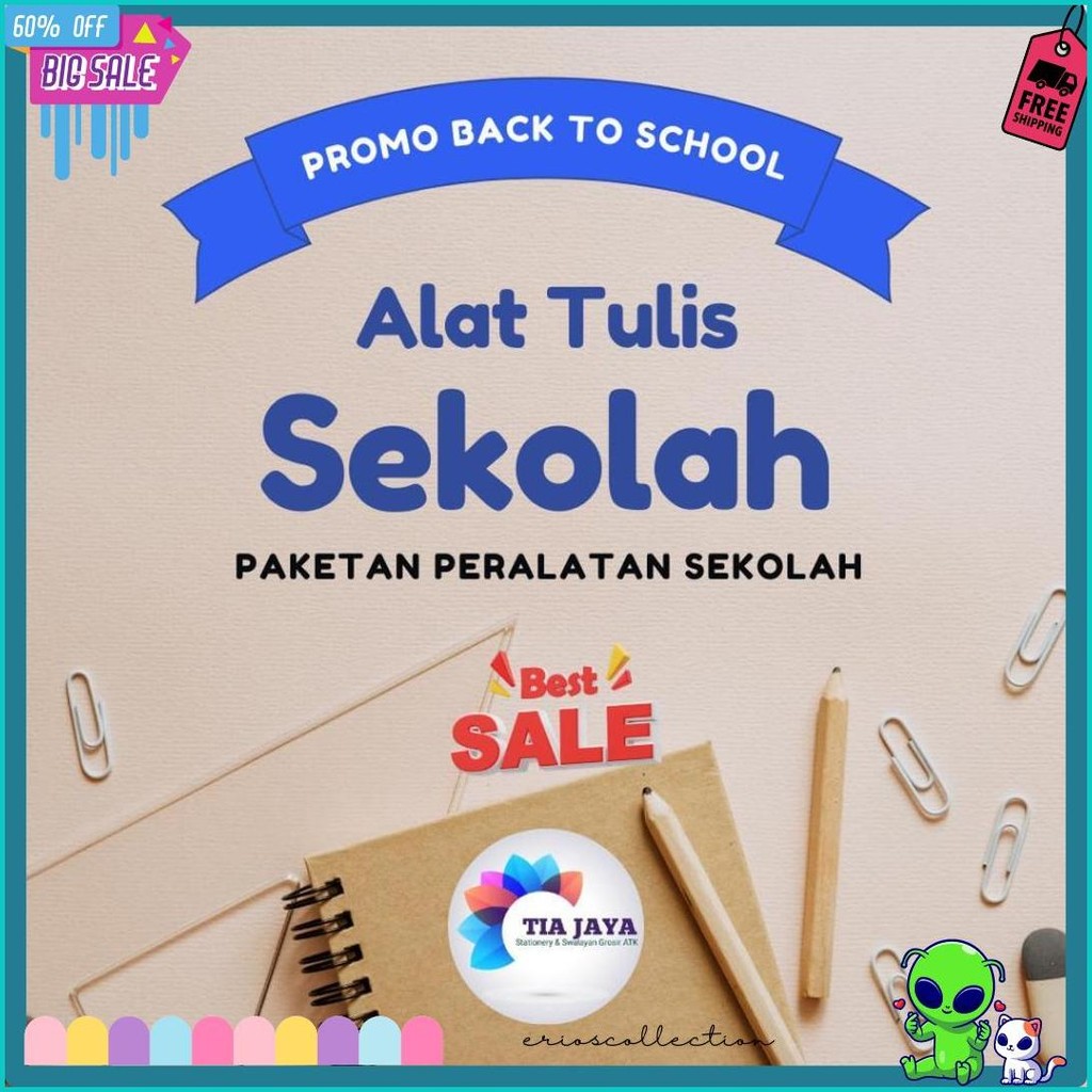 

Paket Alat Tulis Sekolah 1Set Basic Diskon
