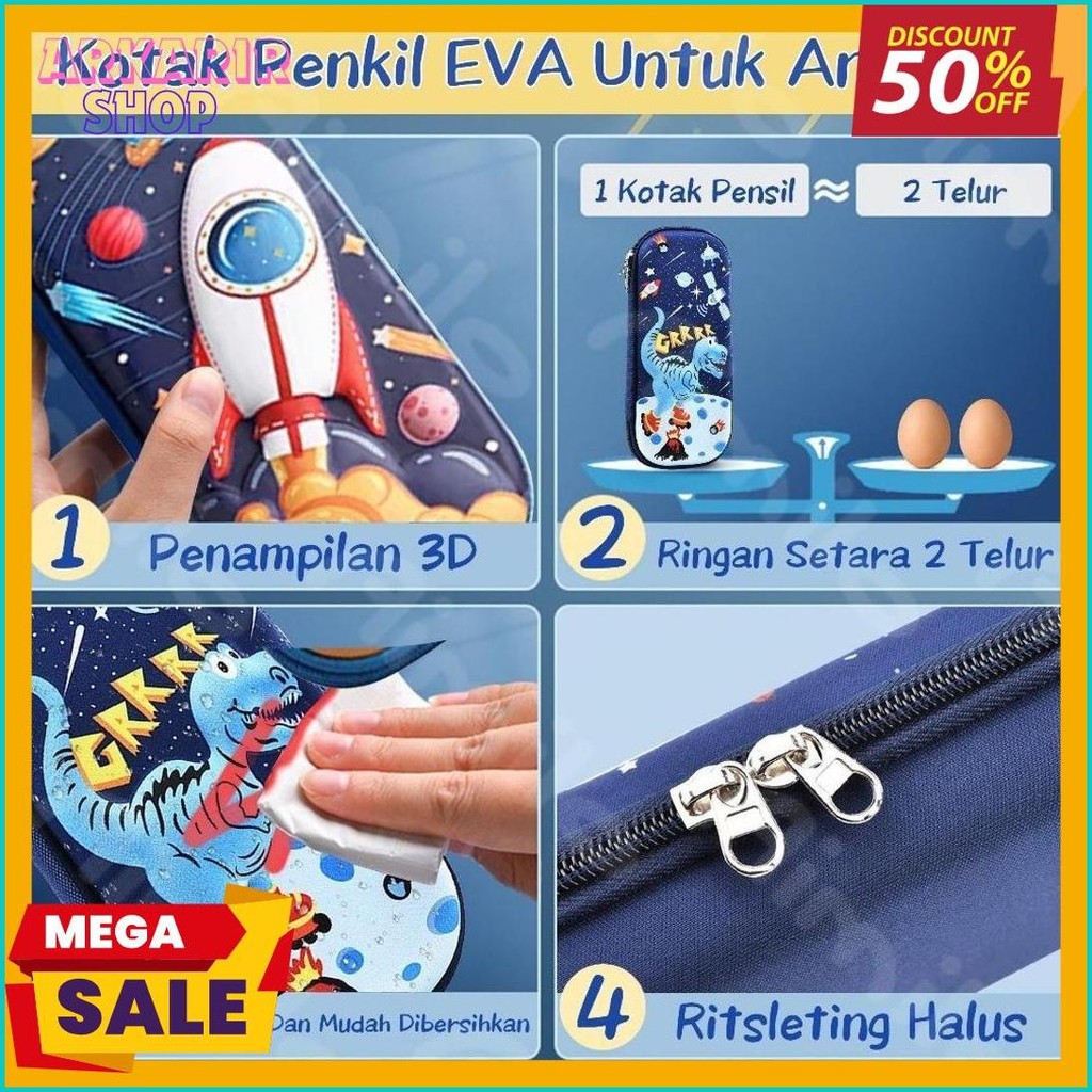 

Aimilo - Tempat Pensil Aesthetic 3D Tempat Pensil Anak Laki Laki Waterproof Kotak Pensil Anak Perempuan Alat Tulis Sekolah Terlaris! Produk Ini Banyak Dicari