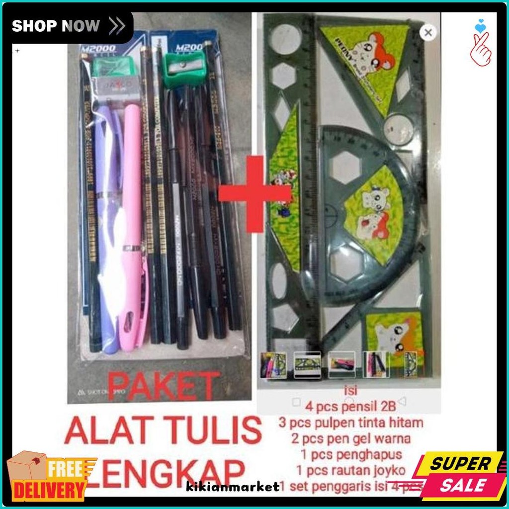 

Paket Alat Tulis Lengkap Murah Isi 15 Macam Alat Tulis Terlaris! Produk Ini Banyak Dicari
