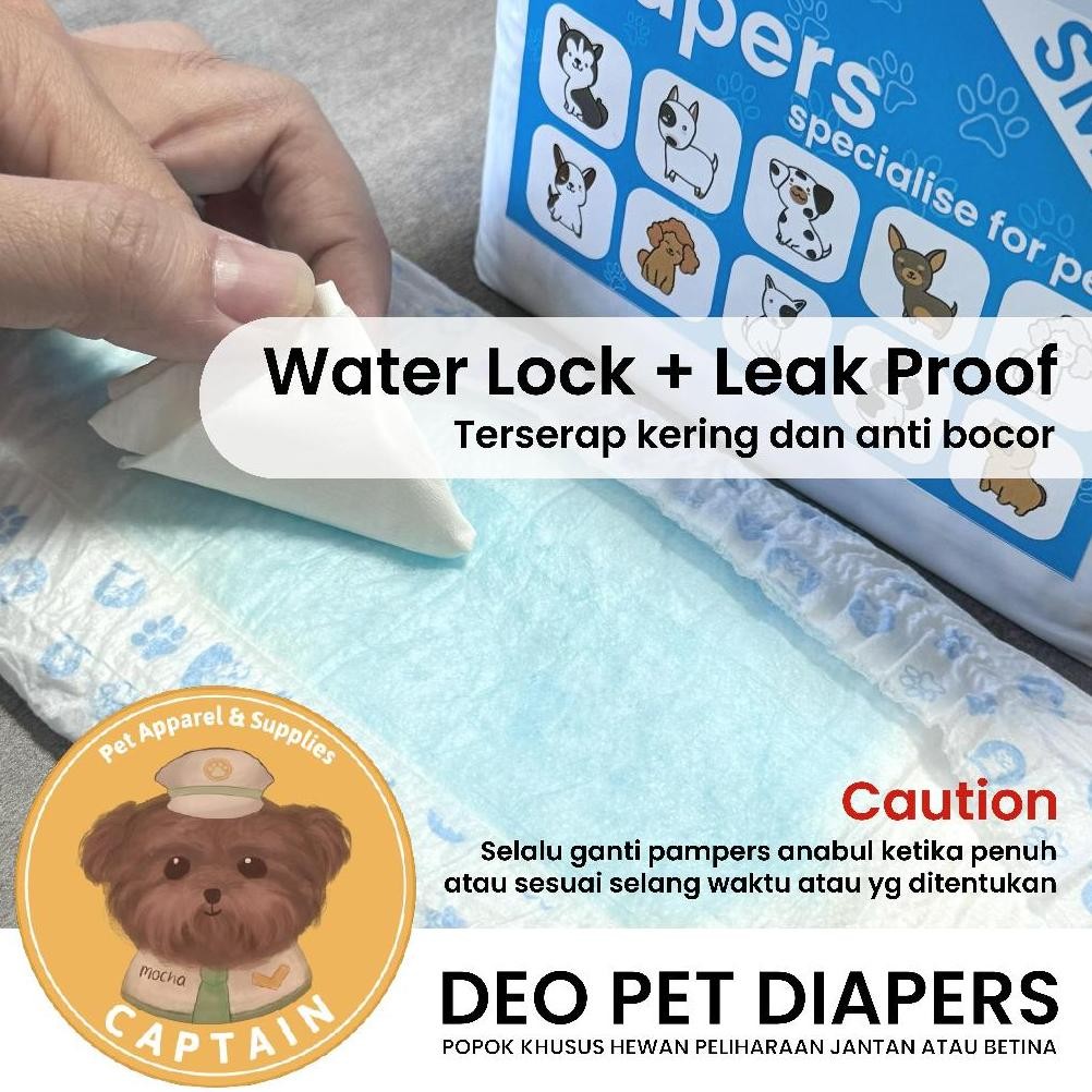 Recomend POPOK ANJING KUCING DEO PET DIAPERS PAMPERS ANJING JANTAN BETINA DISPOSABLE DOG DIAPERS MAN