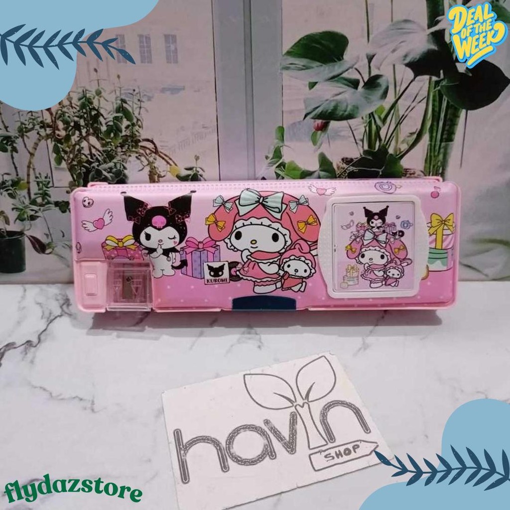 

Kotak Pensil Ada Kalkulator/Pencil Case Kalkulator/Tempat Pensil Magnet Kalkulator Diskon