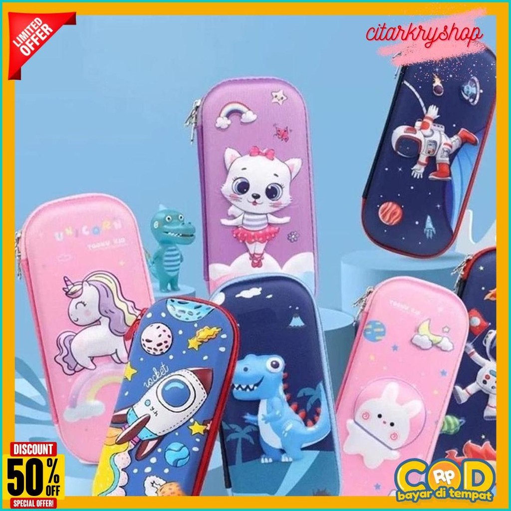 

Tempat Pensil Aesthetic 3D Tempat Pensil Anak Laki Laki Waterproof Kotak Pensil Anak Perempuan Alat Flash Sale! Diskon Hingga 70%