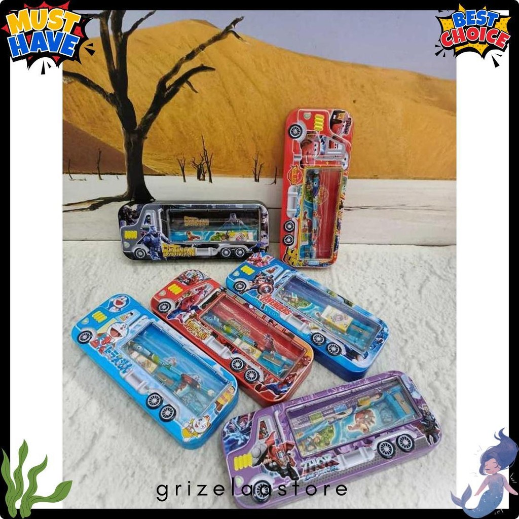 

((Baca Keterangan))Kotak Pensil Bahan Kaleng Model Truk Besar Kecil Pencil Case Tempat Pensil Bus Roda Terlaris! Produk Ini Banyak Dicari