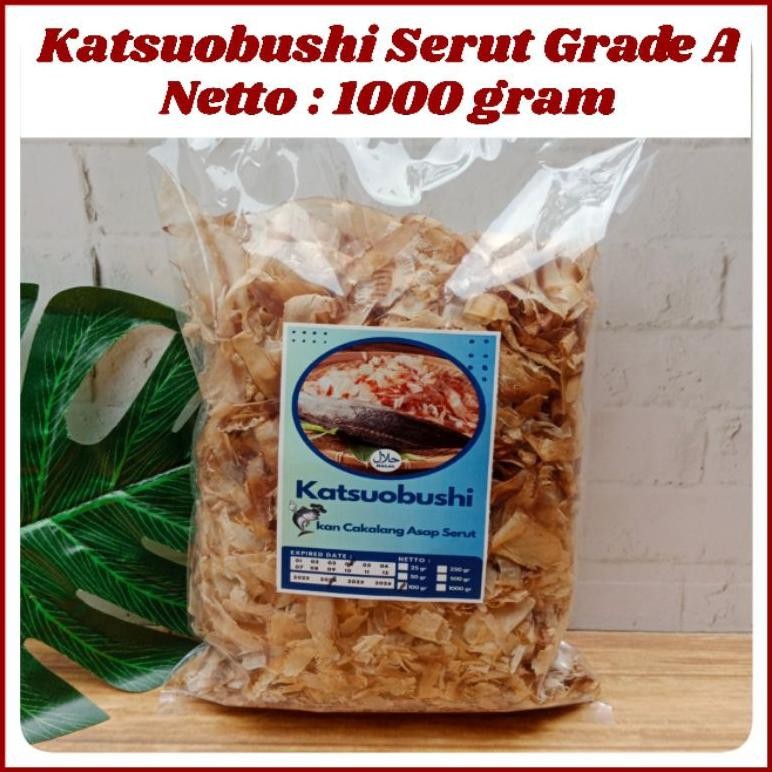 

Katsuobushi Grade A Kemasan 1kg 1000 gr Katsuobushi Ikan Cakalang Ikan Serut Ikan Asap Serut Taburan Takoyaki Onomiyaki Bonito flakes HALAL