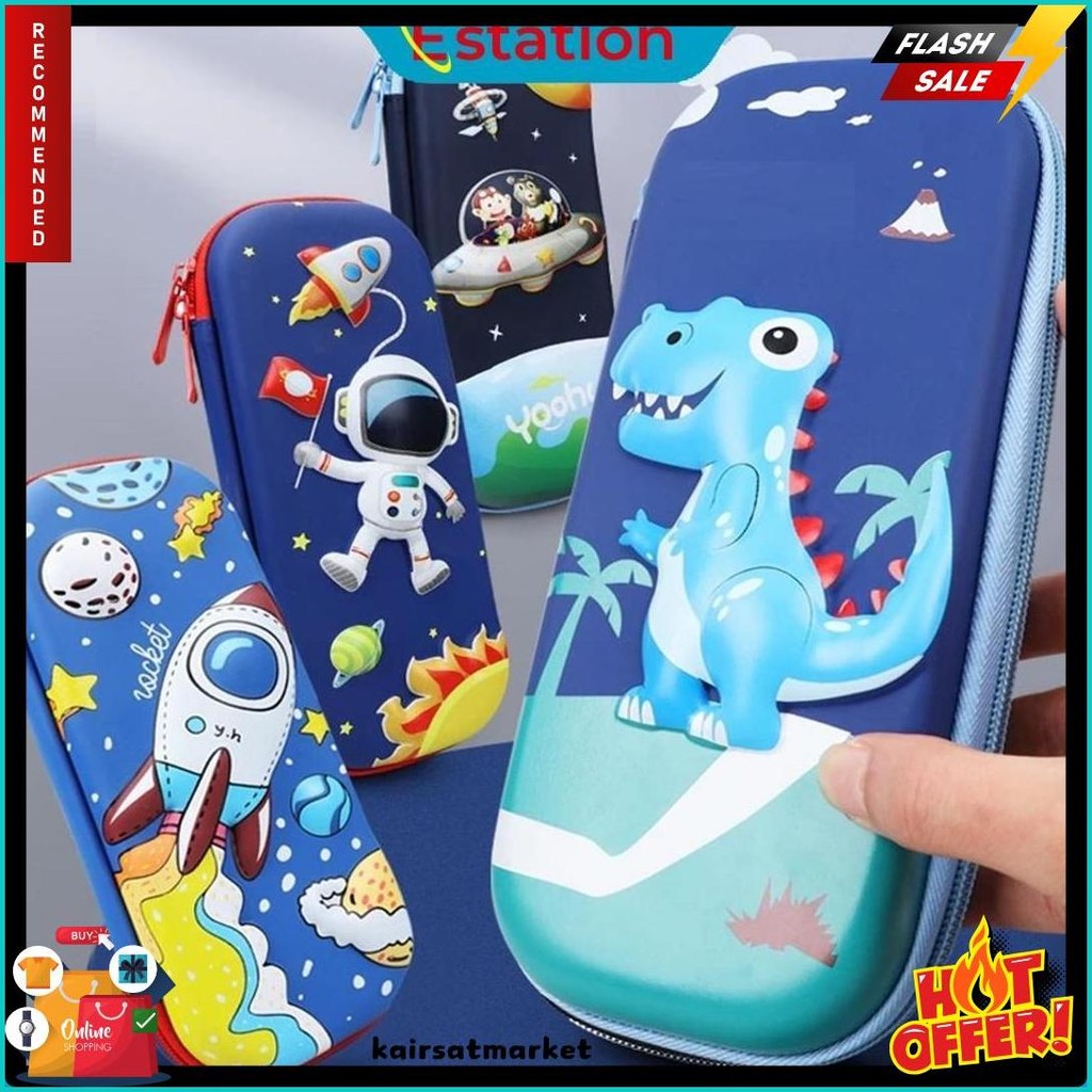 

Tempat Pensil Aesthetic 3D Tempat Pensil Anak Laki Laki Waterproof Kotak Pensil Anak Perempuan Alat Diskon
