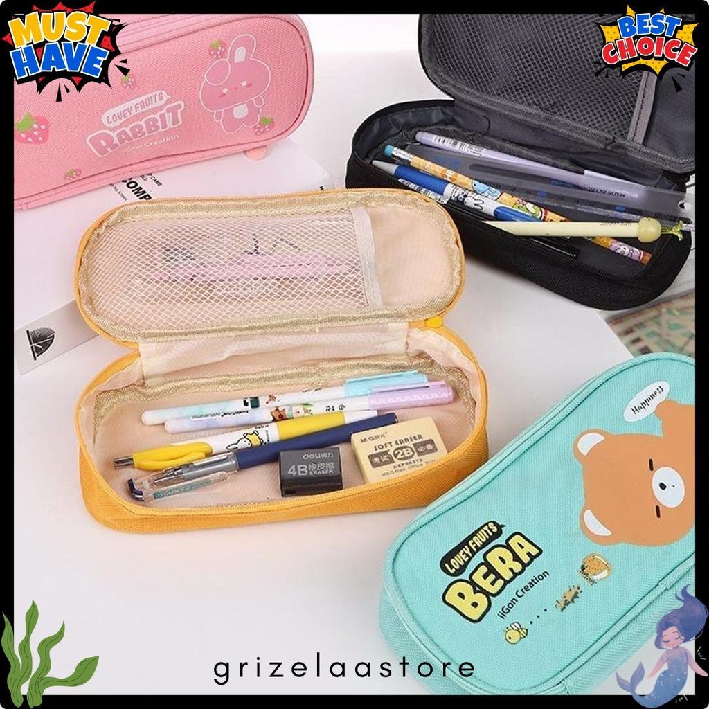 

Bores Tempat Pensil Karakter Kartun Kotak Pensil Serbaguna Motif Animal Kotak Pensil Sleting Lucu Tempat Alat Tulis Perlengkapan Sekolah Kantor Double Layer Kotak Pensil Anak Perempuan Kapasitas Besar Diskon