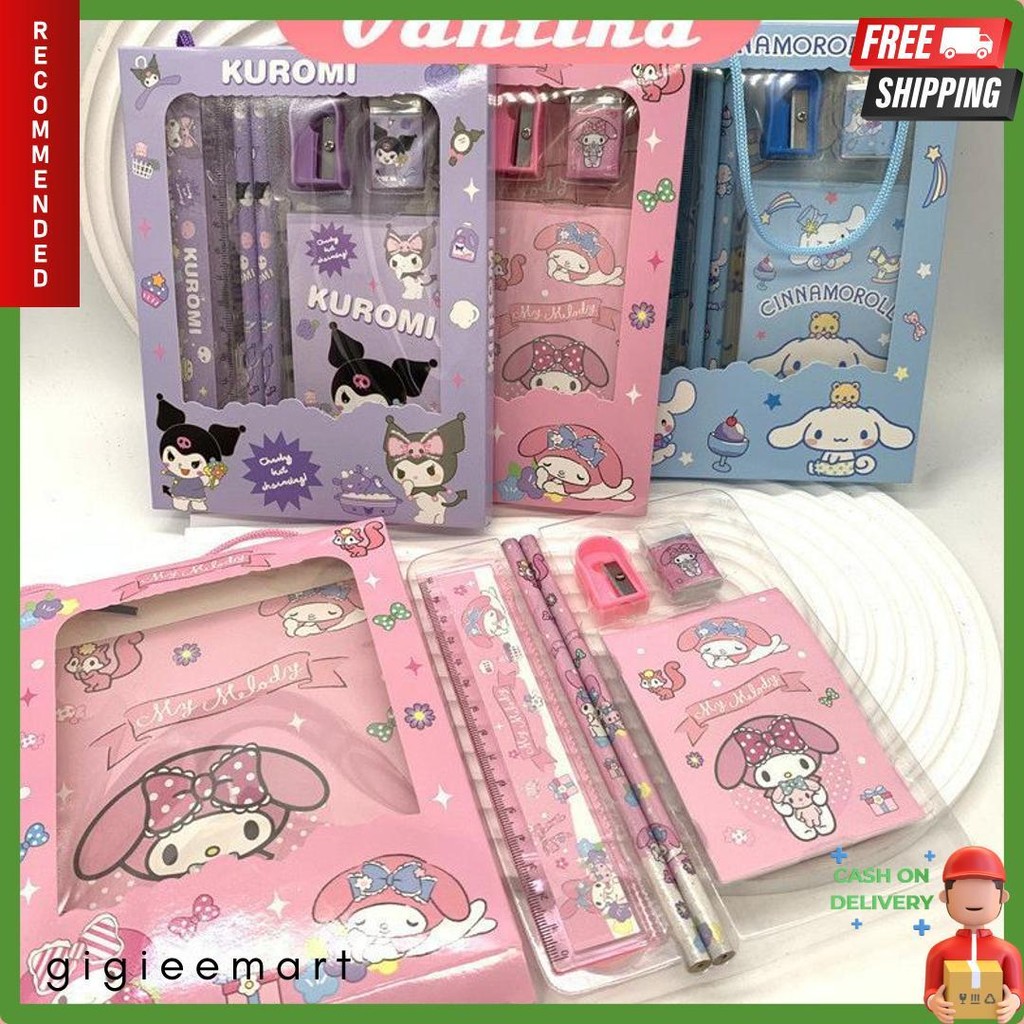 

Kotak Pensil Anak Set 6 In 1 Karakter Kuromi Gift Murah Lucu / Alat Tulis Set Stationery Untuk Hadiah Anak Sekolah Sanrio Terlengkap Dan Termurah
