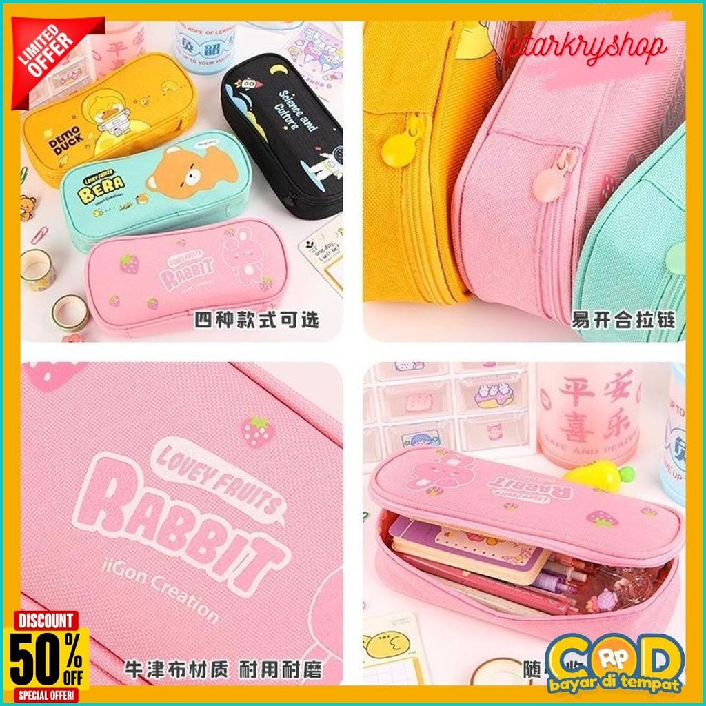 

Bores Tempat Pensil Karakter Kartun Kotak Pensil Serbaguna Motif Animal Kotak Pensil Sleting Lucu Tempat Alat Tulis Perlengkapan Sekolah Kantor Double Layer Kotak Pensil Anak Perempuan Kapasitas Besar Terlaris! Produk Ini Banyak Dicari