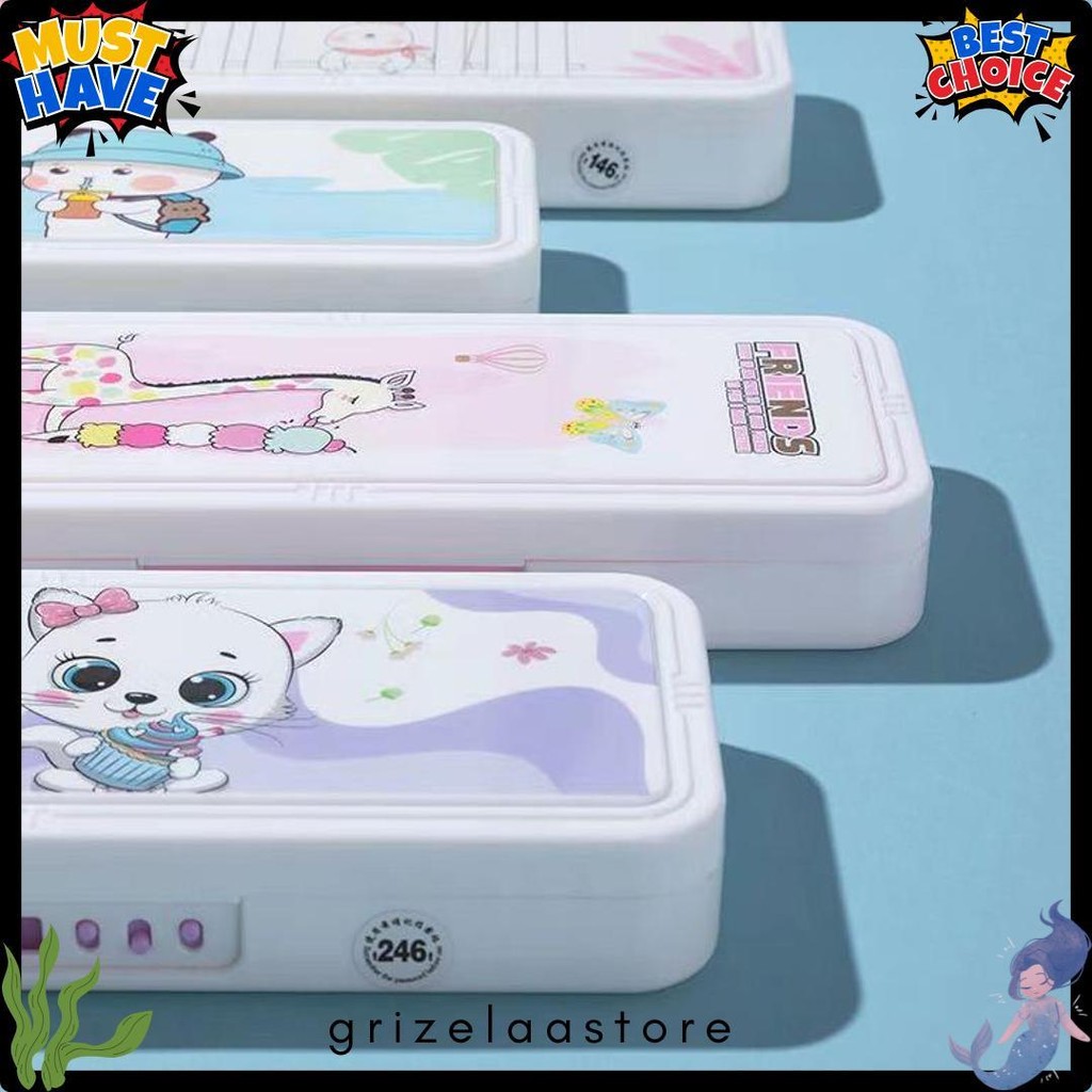 

Tempat Pensil Kata Sandi Dua Lapis/Tempat Pensil Berkapasitas Besar/Tempat Pensil Kata Sandi Anak Terlengkap Dan Termurah