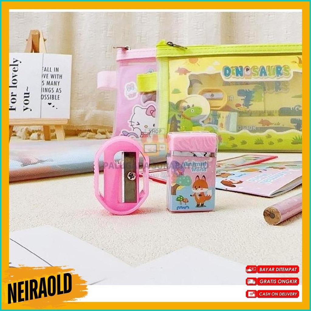 

Pgs Tepak / Kotak Full Set Dengan Alat Tulis Sekolah 6 In 1 Motif Sanrio Labubu Souvenir Anak Diskon