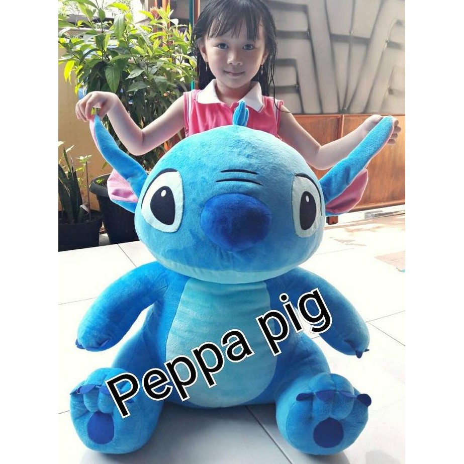 Siap Kirim Boneka Stitch Jumbo Bahan Yelvo - Boneka Karakter Disney