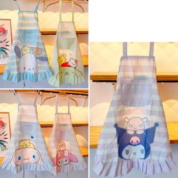 Celemek Kain Tebal Kuromi Melody Pochacco Cinnamoroll Pompompurin