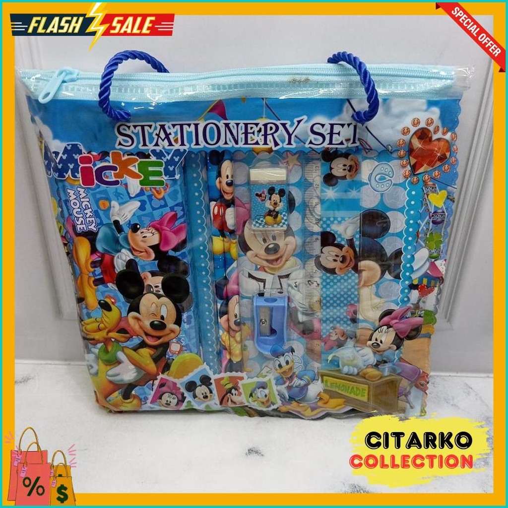 

[ Gs ] Stationery Set Alat Tulis Sekolah Anak / Paket Alat Tulis Lengkap Bentuk Tas Mini Karakter Terlengkap Dan Termurah