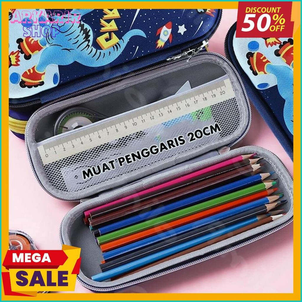 

Tempat Pensil Aesthetic 3D Tempat Pensil Anak Laki Laki Waterproof Kotak Pensil Anak Perempuan Diskon Setengah Harga