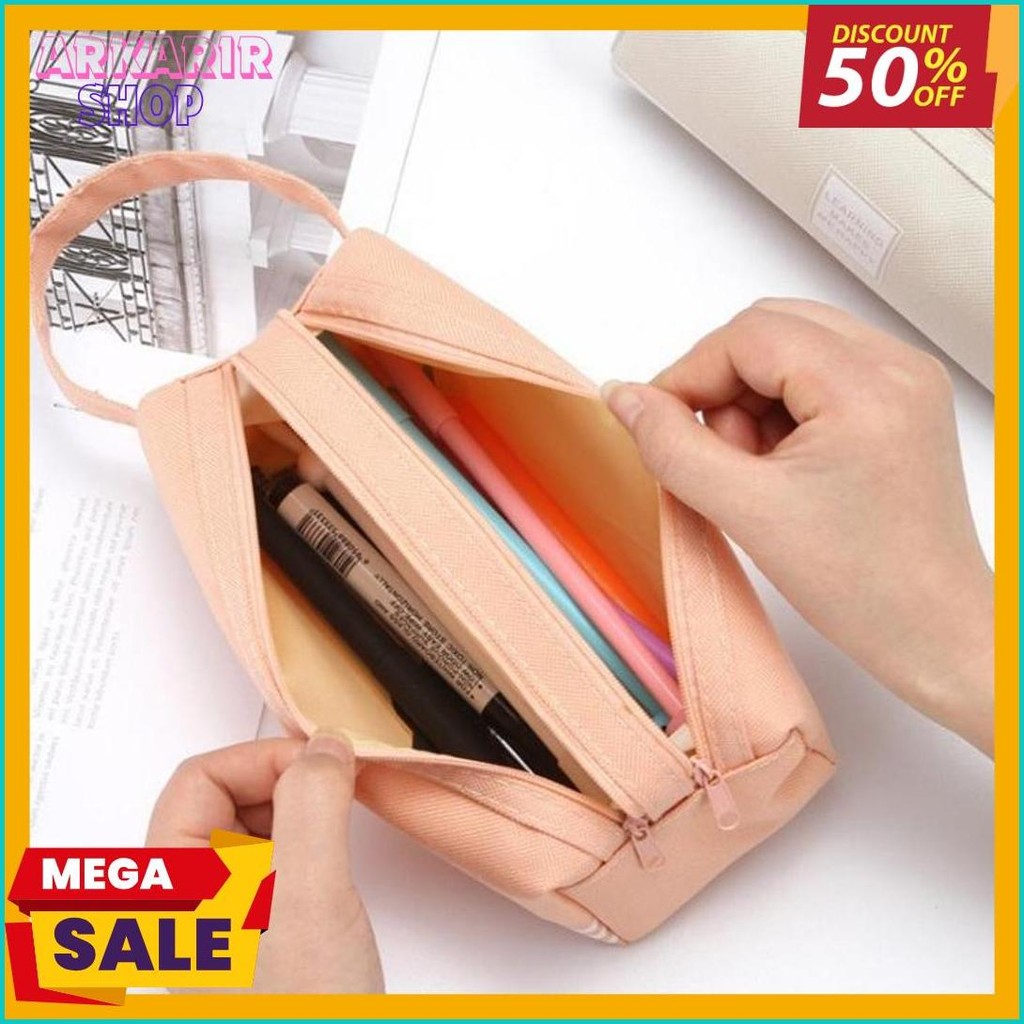 

Gbi - Kotak Pensil Dan Stationery Dual Zipper Dompet Pensil 2 Pouch Tempat Alat Tulis Perlengkapan Sekolah Dua Sisi Resleting Flash Sale! Diskon Hingga 70%