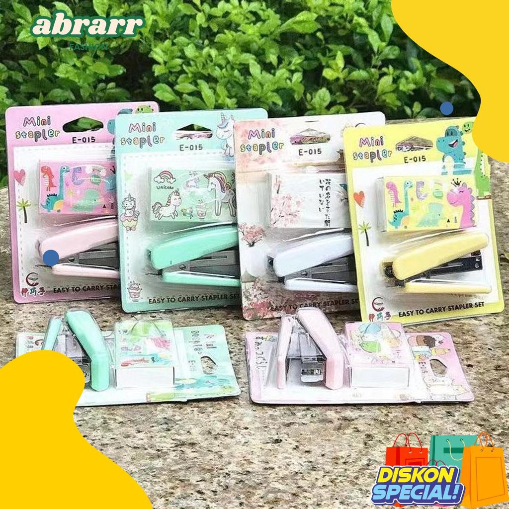 

Stapler Mini Kartun/Set Stapler Lucu Konten Gratis Diskon