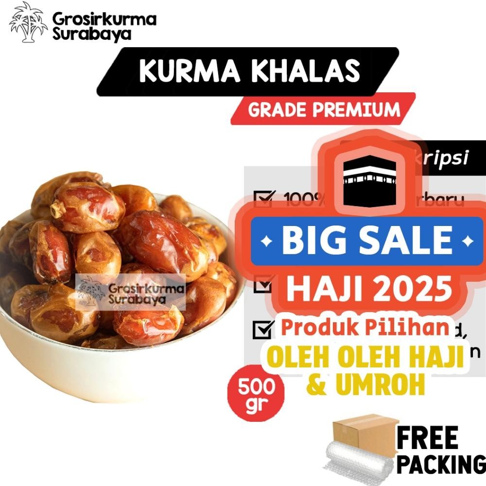 

Model baru - Kurma KHALAS BPOM 500Gram Premium Asli Arab Saudi Enak Legit Untuk Nabeez Madu Basah Mesir MPASI ..