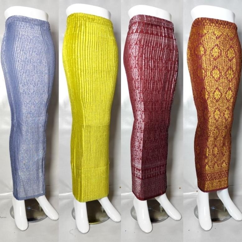 DF209>> rok songket plisket / rok songket / rok batik songket / rok span songket / rok plisket kebay