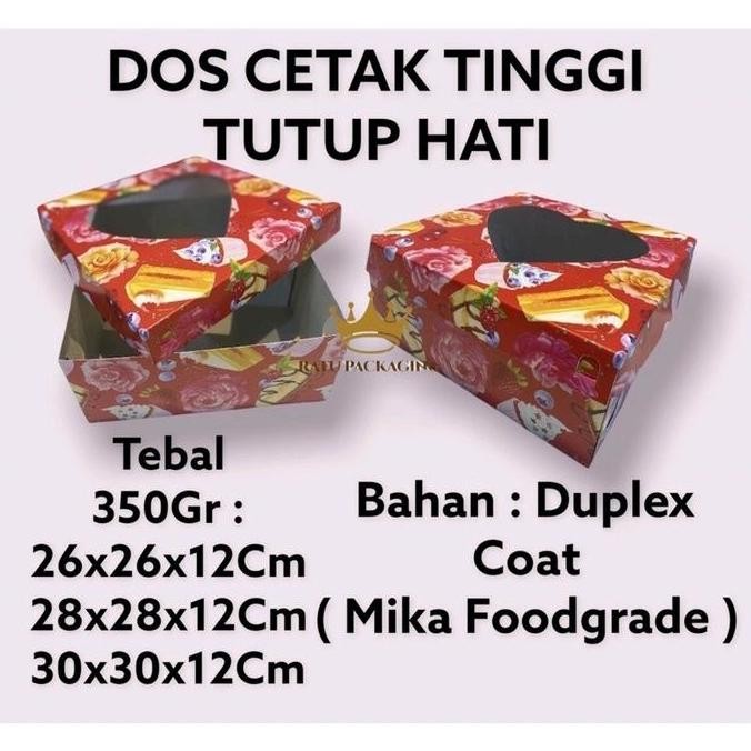 

Produk Baru!! Box Kue Cetak Tutup Hati Tinggi 12cm Isi 10 - Dus Duplex RATU Gold Hampers