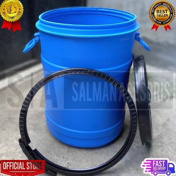 Drum Tong Tempat Sampah Plastik 30 Liter HS