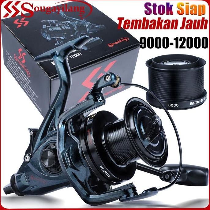 Produk Baru Sougayilang Reel Spinning 9000/10000/12000 Super Halus Air Asin & Tawar Tembakan Panjang