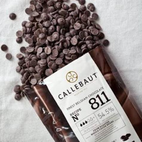 

CALLEBAUT 811 BELGIAN COKLAT DARK 54,5% REPACK 250GR COKLAT DI THINWAL Nugi