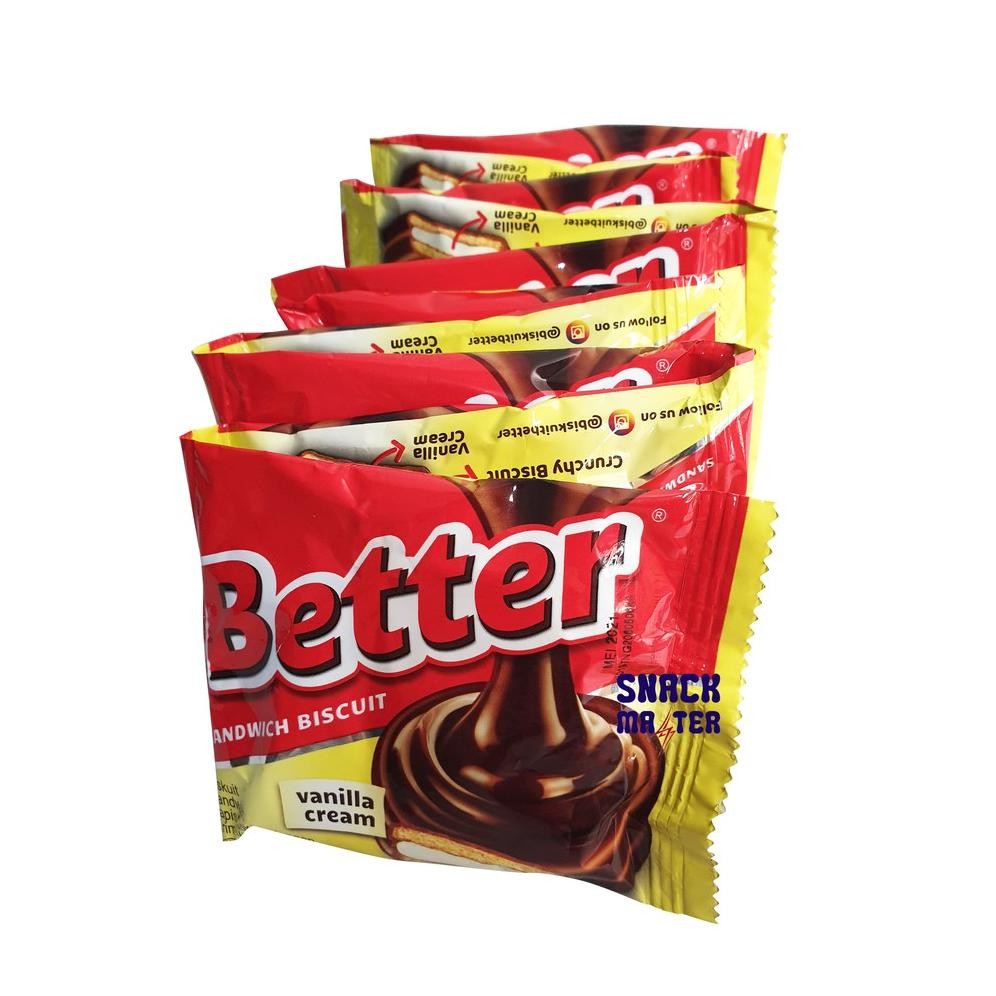 

Better Sandwich Biscuit Renceng - Netto 10bks x 22gr Nugi
