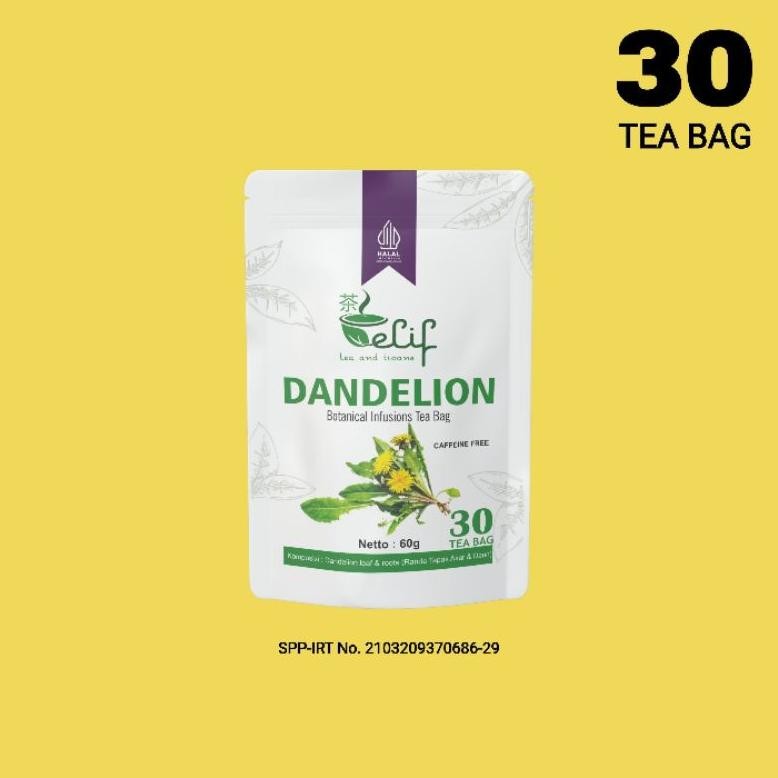 

ELIF TEA AND TISANE Dandelion Tea | Teh Dandelion Anemia Detox Liver Pembersih Darah Kotor | 30 Tea Bag Nugi