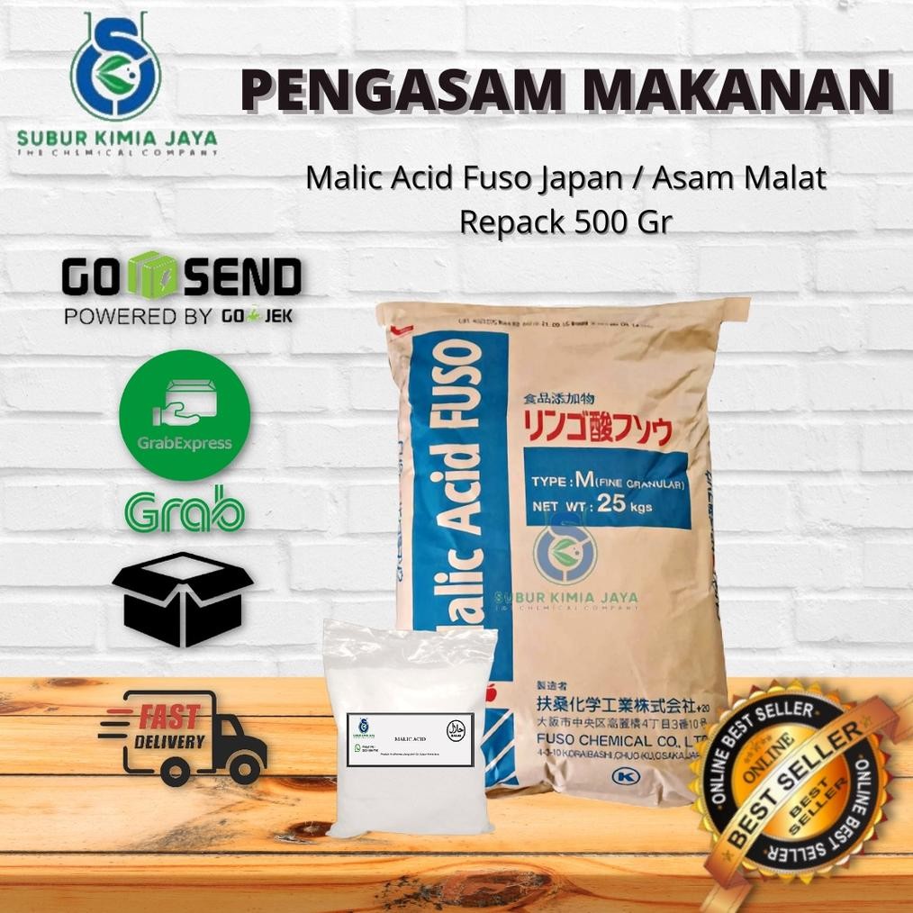 

Malic Acid FCC Fuso Japan / Asam Malat 500 gr Nugi
