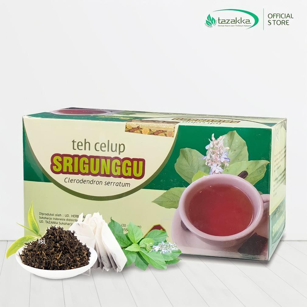 

Teh Daun Srigunggu Tazakka ORIGINAL Teh Herbal Gurah Untuk Mengobati Batuk dan Sesak Nafas Asma Nugi