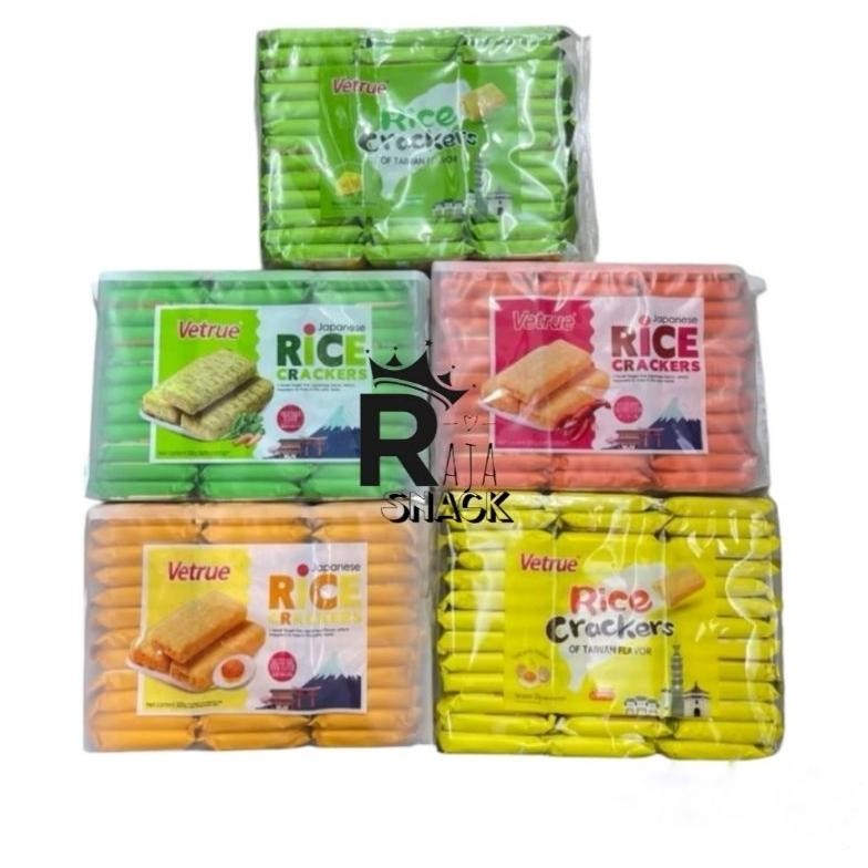 

VETRUE JAPANESE TAIWAN RICE CRISPY CRACKERS KREAKER BERAS ANEKA RASA LOBSTER PEDAS VEGETABLE SALTED EGG CHEESE EGG YOLK Nugi