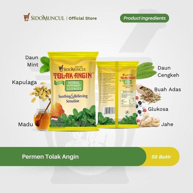 

Permen Tolak Angin (Isi 50 Butir) TA