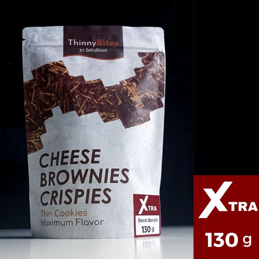 

ThinnyBites XTRA Cheese Brownies Crispies Keripik Brownies Crispy 130 gram Nugi