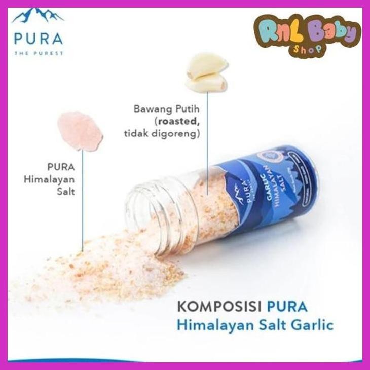 

COD PURA HIMALAYAN SALT GARLIC 125 GR - GARAM HIMALAYA BAWANG PUTIH NATURAL PREMIUM QUALITY FASHION ANAK & BAYI