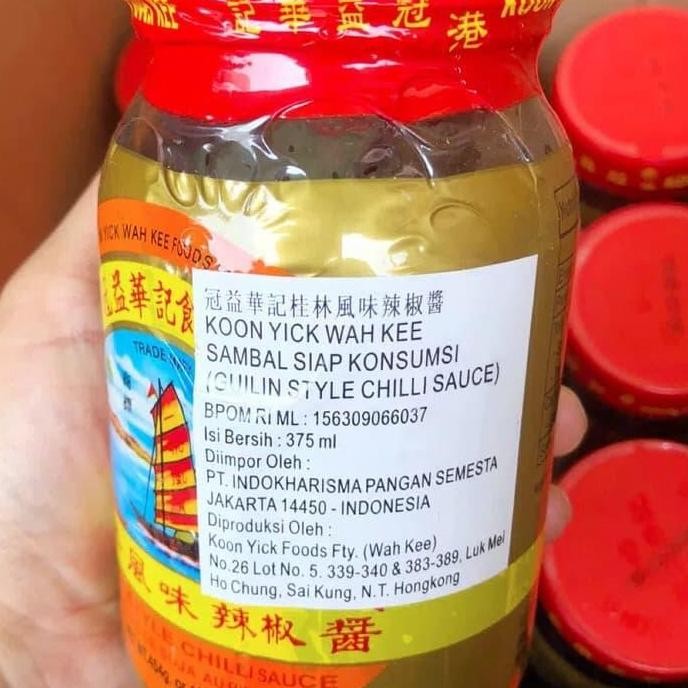

Promo Koon Yick Wah Kee Guilin Style Chilli Sauce 375Ml Saus Cabai China