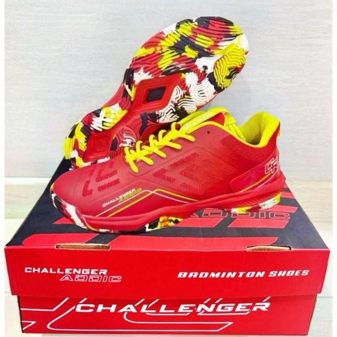 Sepatu Badminton Hiqua Hi-Qua New Challenger Addic Bulutangkis Unisex Ringan