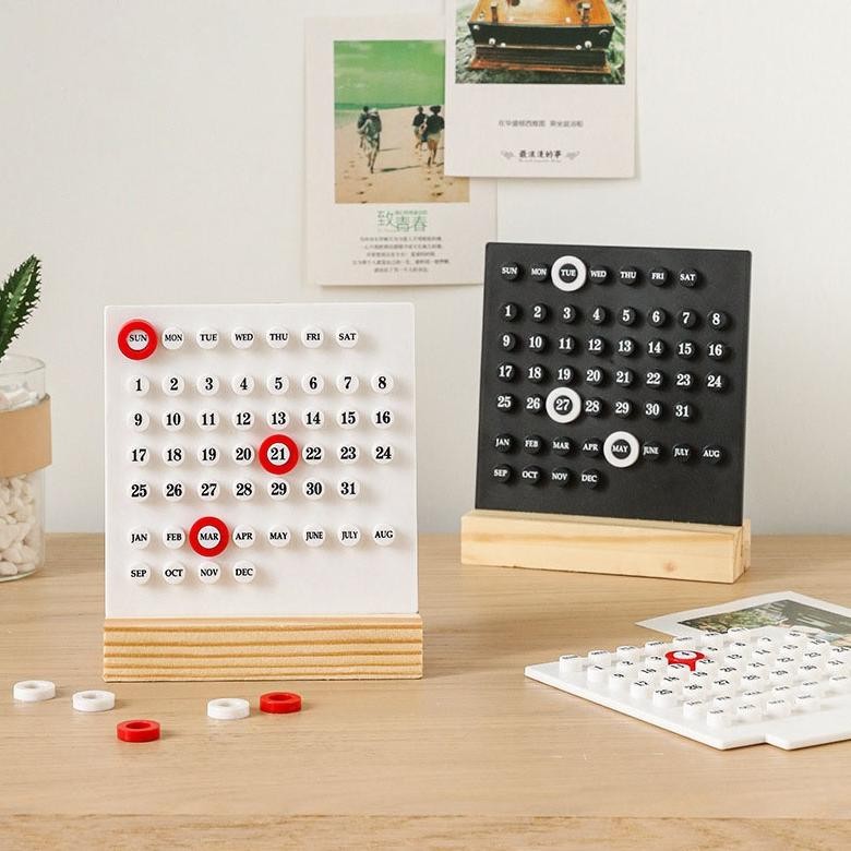 

Berkualitas Gagalu Kalender Meja Abadi Permanent Calendar Diy Kalender Prermium