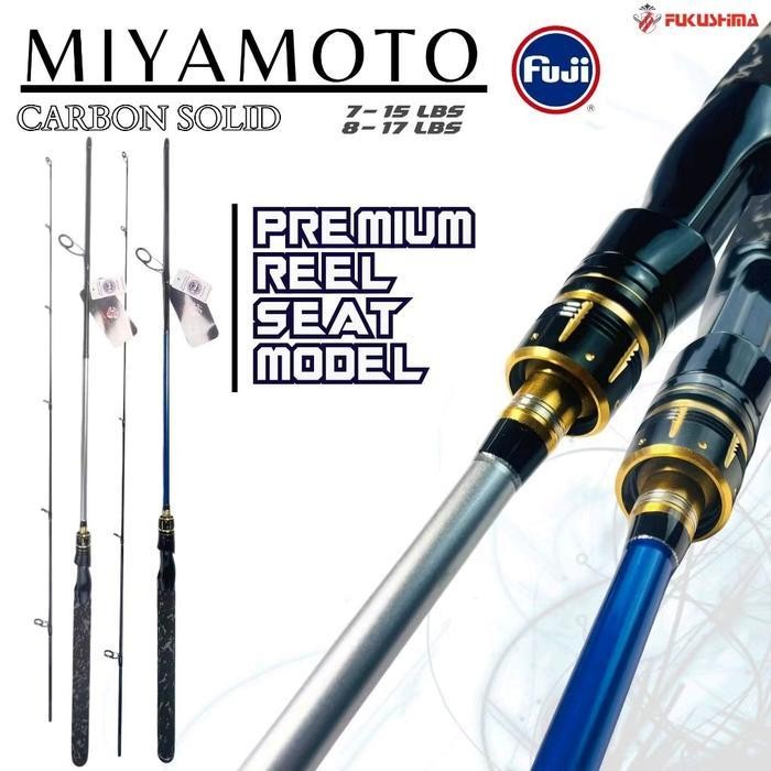 Stik Joran Pancing Fukushima Miyamoto Carbon Solid Eing Fuji
