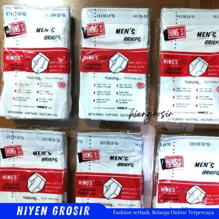 HG- CELANA DALAM HINGS PRIA, ORIGINAL UKURAN 38 40 42    BY HIEN GROSIR PRODUK TERBAIK 