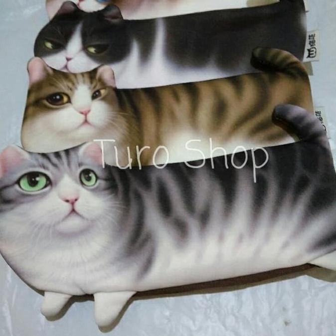 

kotak pensil gambar kucing lucu unik tempat alat tulis dompet hp pen TRM