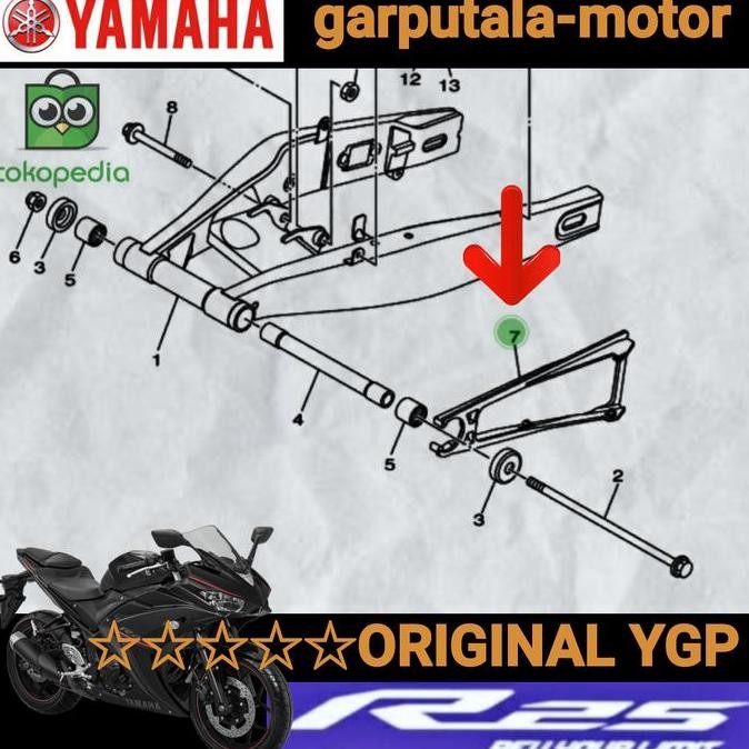 Seal Guard 1Wd-F2151-00 Yzf250 R25 Karet Pelindung Rantai Best Quality