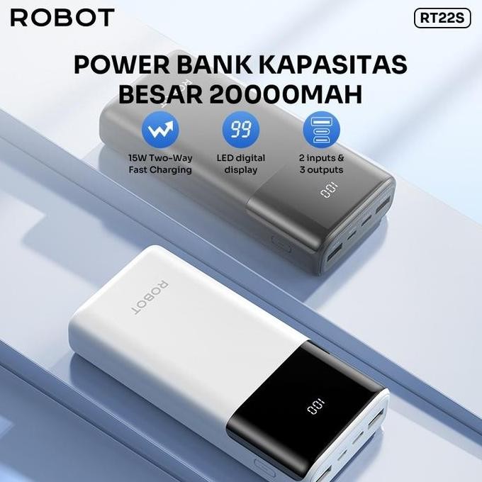 Sale Powerbank Robot Rt22S 20000Mah