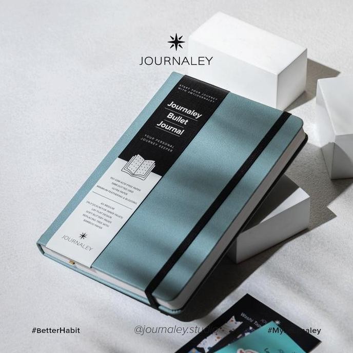 

Journaley Bullet Journal Notebook Planner A5 150 Gsm | Soft Teal