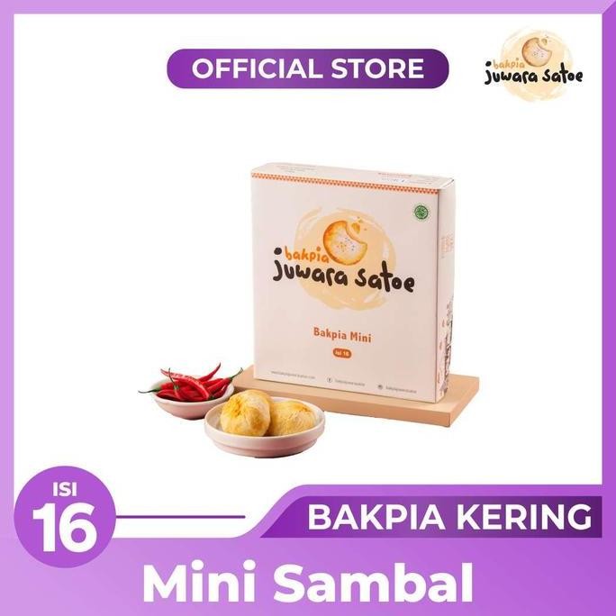 

BAKPIA MINI SAMBAL ISI 16 - BAKPIA JUWARA SATOE OLEH OLEH KHAS JOGJA