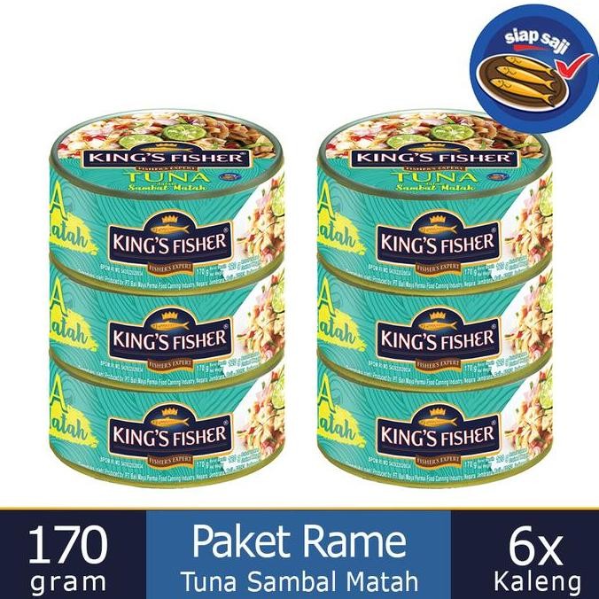 

Paket 6 Pcs King's Fisher Tuna Sambal Matah Daging Tuna Makanan Kaleng