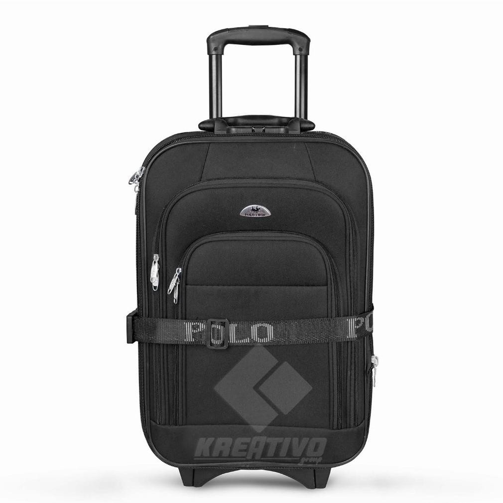 Terlaris Kreativ_Store Koper 20/24 Inch Koper Polo Twin Ukuran Bagasi Polo Kain Koper Murah Besar Ro