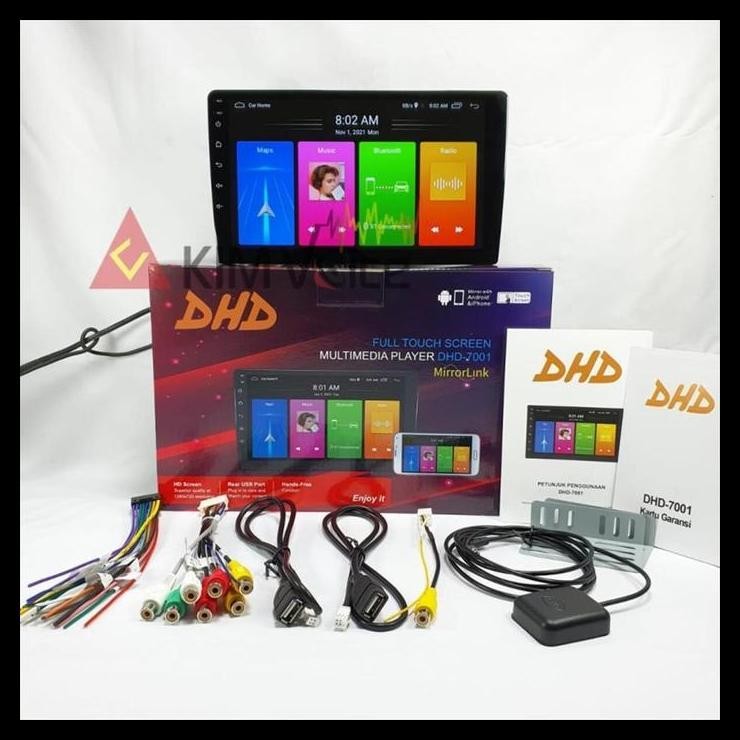 TERBARU HEAD UNIT ANDROID DHD 9 INCH 7 DOUBLE DIN TAPE TV MOBIL GPS YOUTUBE 