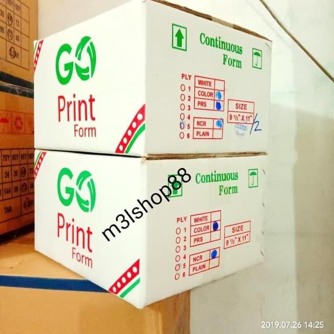 

TERBARU - Kertas komputer rangkap 5 /continuous form 5 ply merk Go Print