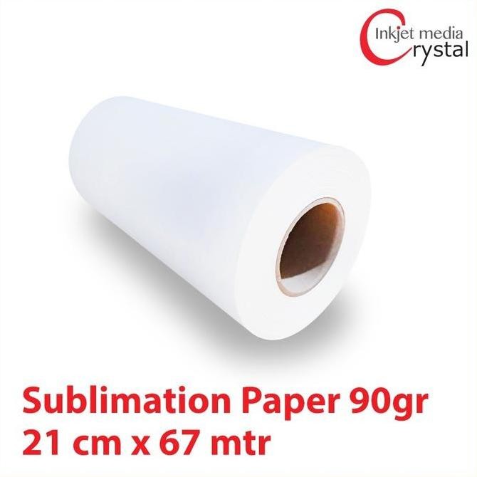 

TERBARU - Kertas Sublim Sublime Sublimation Paper 65gr 21cm x 200mtr Roll core 2